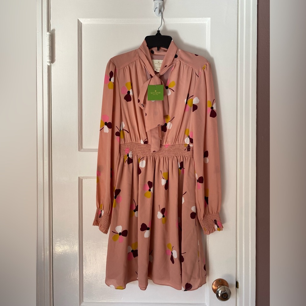 Kate Spade Dusk Buds Print Mix Dress
